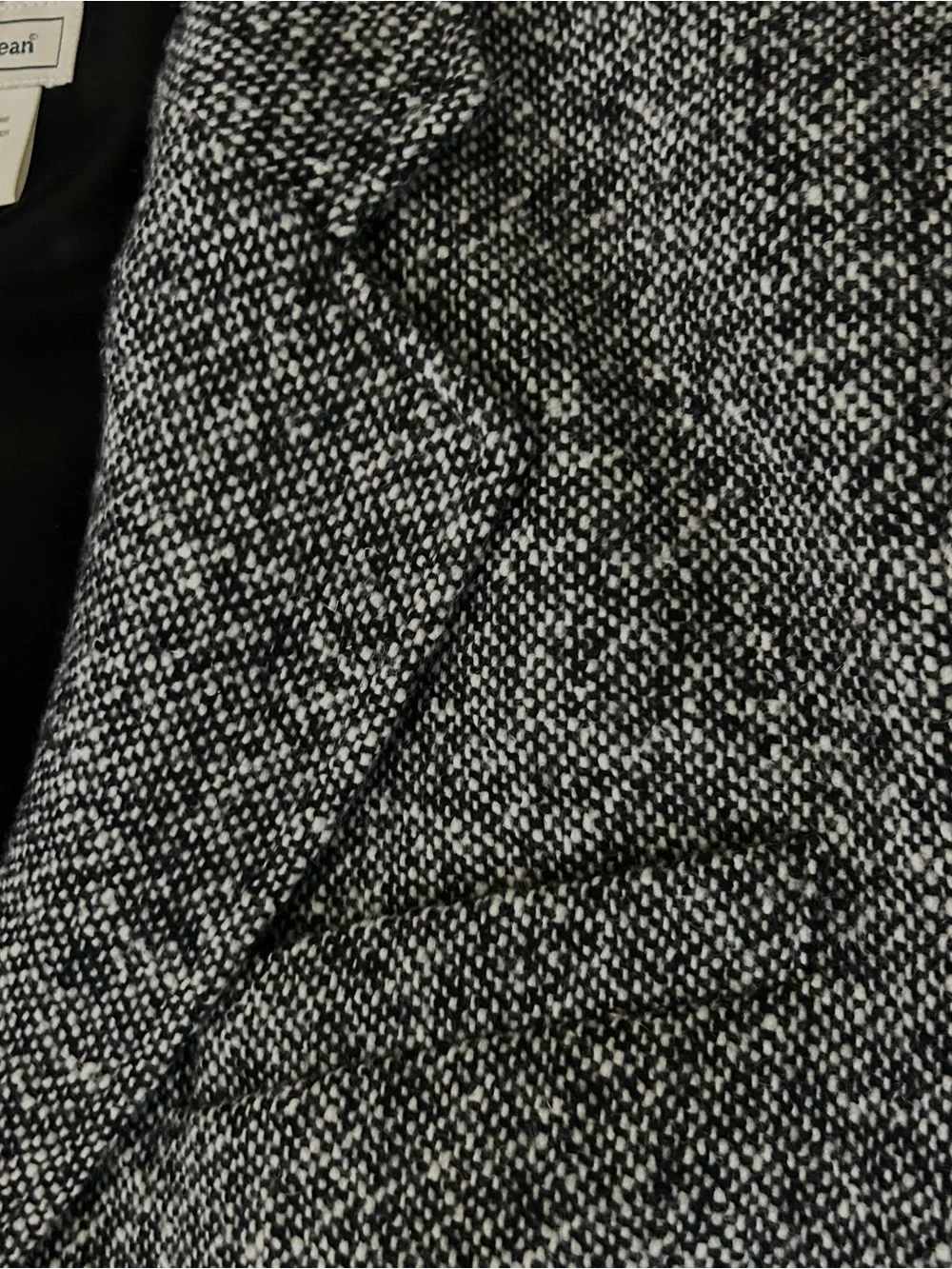 VTG LL Bean Womens SZ 20 Wool Cashmere Blend Tweed 3-Button Blazer Jacket USA